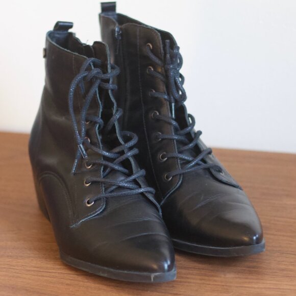 Vintage Bottero Women’s Lace Up Ankle Boots - Picture 2 of 5
